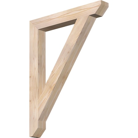 Ekena Millwork Traditional Slat Smooth Bracket, Douglas Fir, 3 1/2"W x 28"D x 36"H BKT04X28X36TRA06SDF